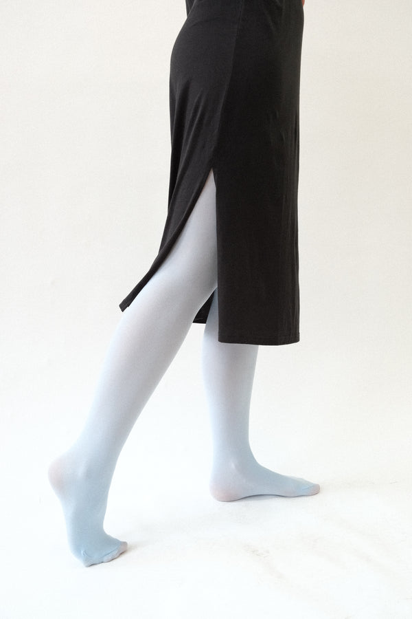 Opaque Tights in Powder Blue