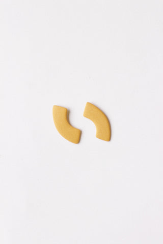 Curve Earrings in Goldenrod