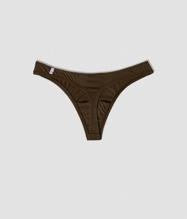 Thong in Chestnut