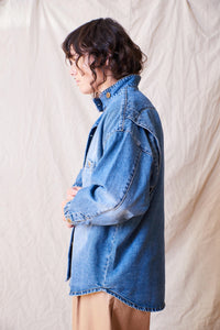 Anatta Jacket in Mid-Wash Blue
