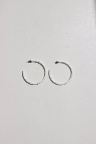 Large Hoops / Marble