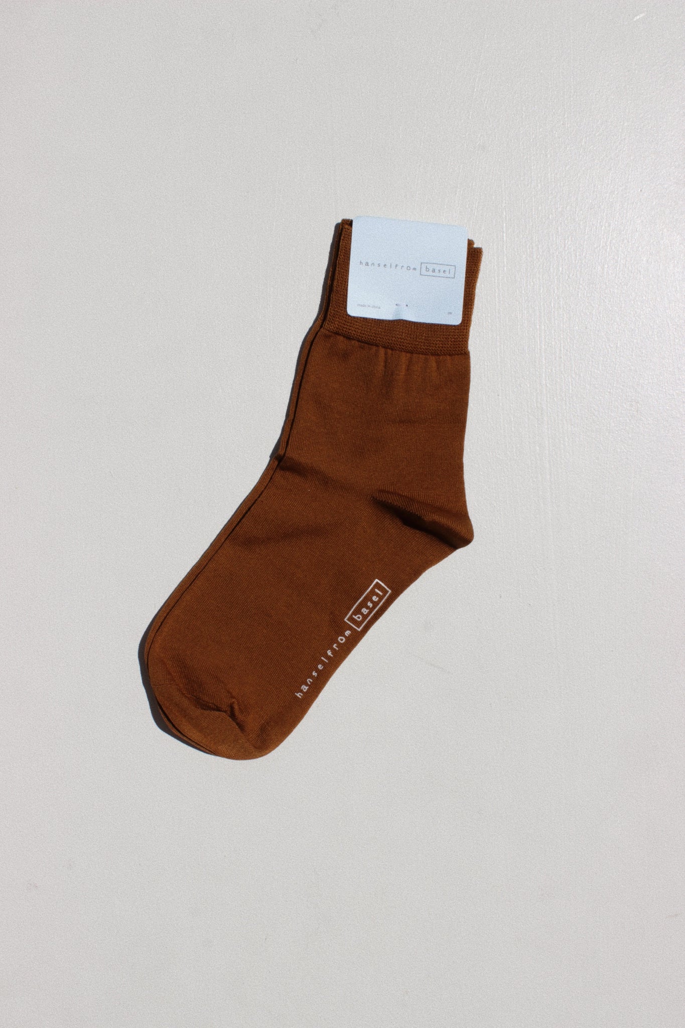 Trouser Crew Sock in Dark Ochre