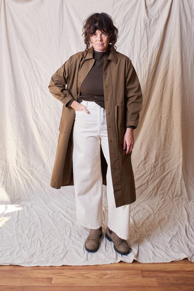 Basidia Utility Dress in Dark Tan