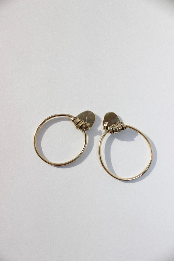 Clutched Hand Earrings