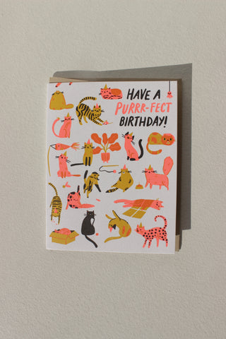 Birthday Purr-Fect Cats Card