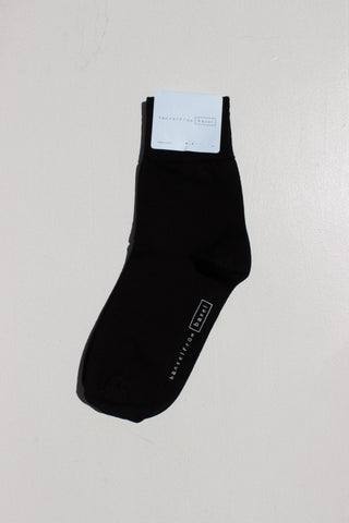 Trouser Crew Sock in Black