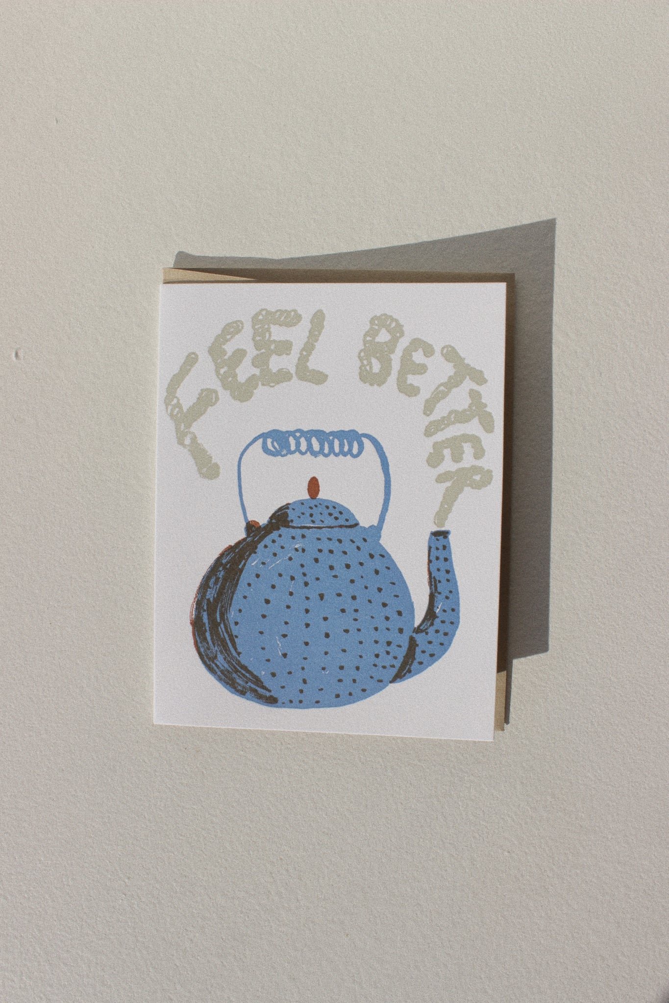 Feel Better Teapot Sympathy Card