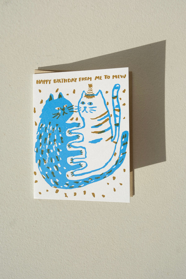 Me to Mew Birthday Card