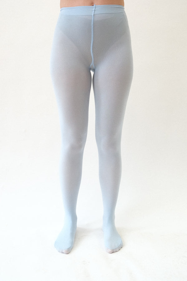 Opaque Tights in Powder Blue