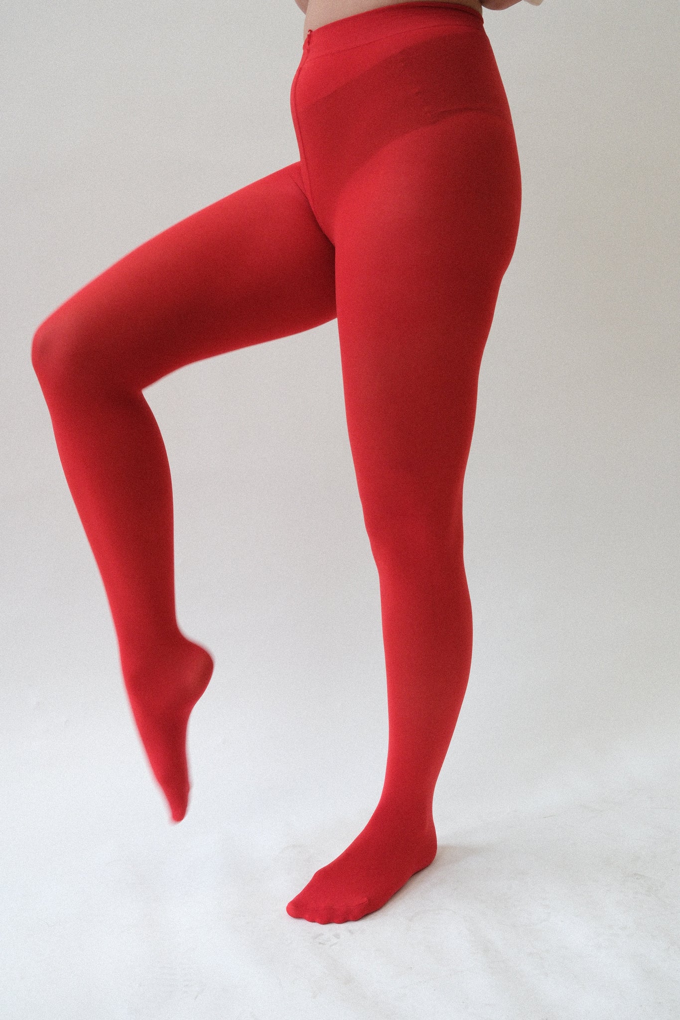 Opaque Tights in Red
