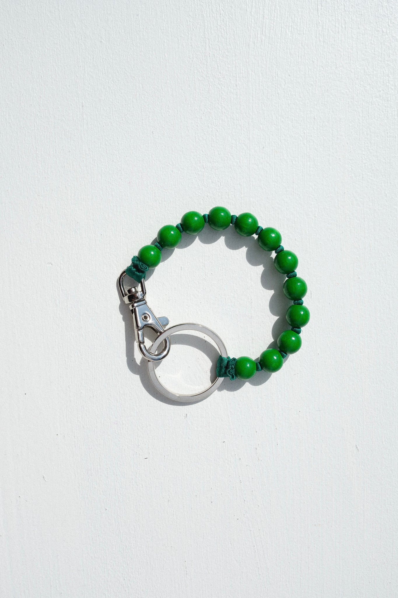 Short Perlen Keychain in Green