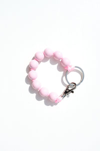 Big Short Perlen Keychain in Pastel Rose