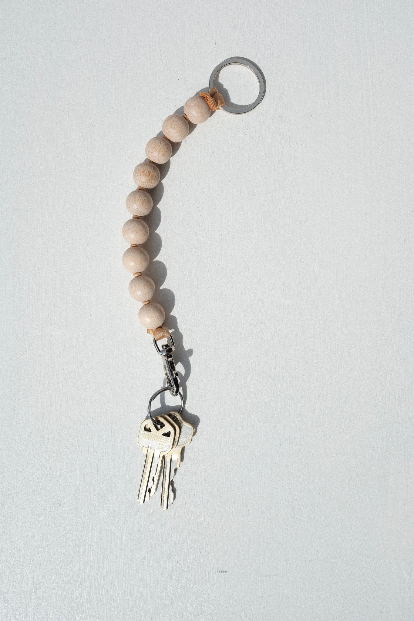 Big Short Perlen Keychain in Natural
