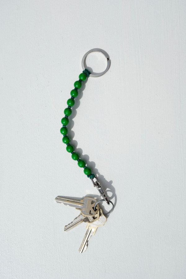 Short Perlen Keychain in Green