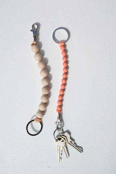 Big Short Perlen Keychain in Natural
