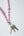 Long Mix Perlen Keychain in Pastel Rose