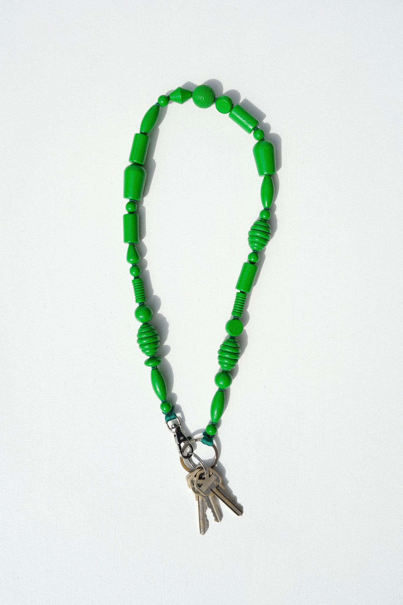 Long Mix Perlen Keychain in Green
