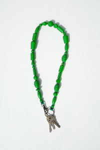 Long Mix Perlen Keychain in Green
