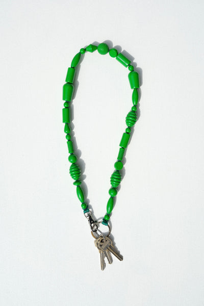 Long Mix Perlen Keychain in Green