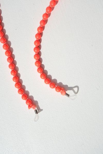 Brillenkette Eyeglasses Chain in Neon Orange