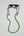 Brillenkette Eyeglasses Chain in Green
