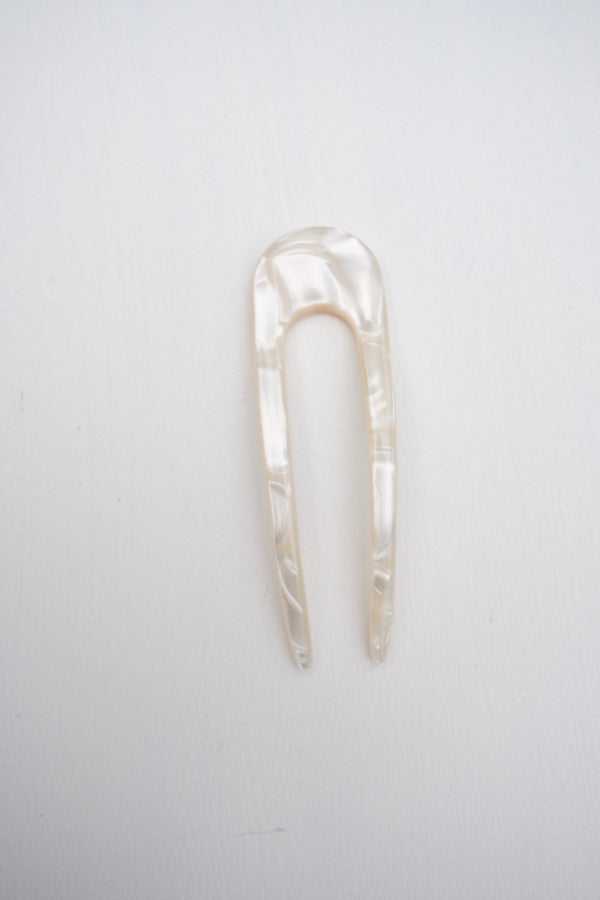 Mini French Pin in White Shell