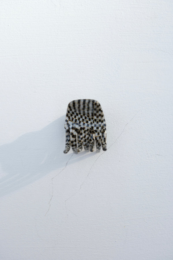 Mini Hair Claw in Perle Noir