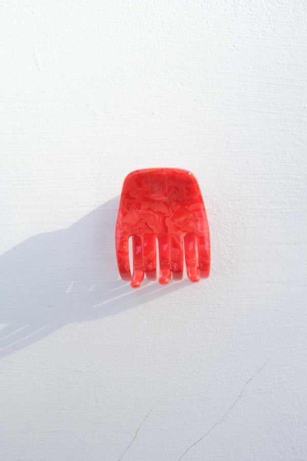 Mini Hair Claw in Poppy