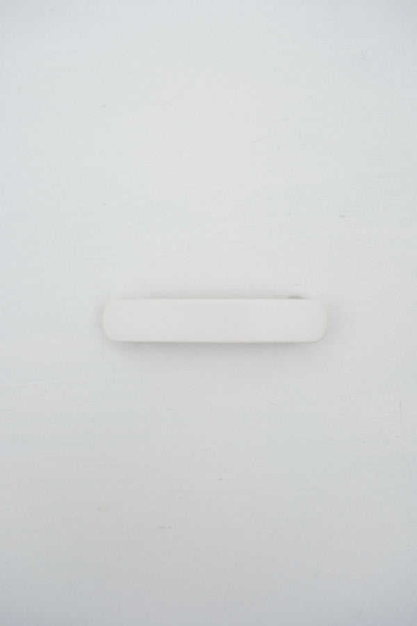 No.3 Heirloom Barrette in White Matte