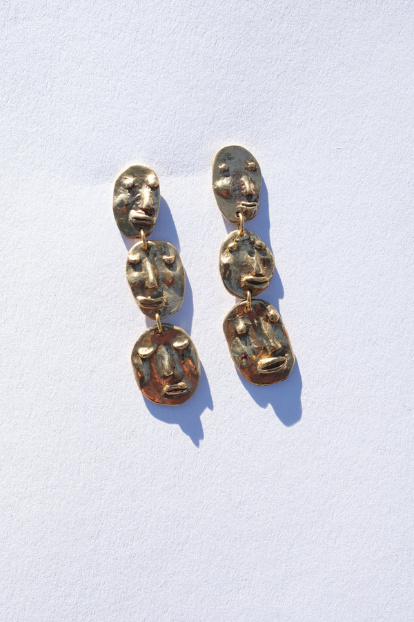 Face Droplet Earrings