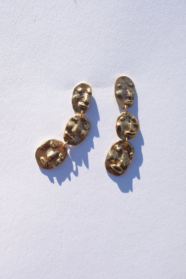 Face Droplet Earrings