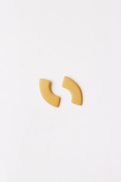 Curve Earrings in Goldenrod