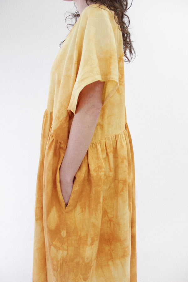 Deep V Dress / Marigold