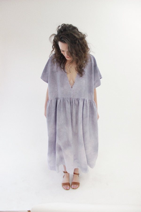 Deep V Dress / Lavendar