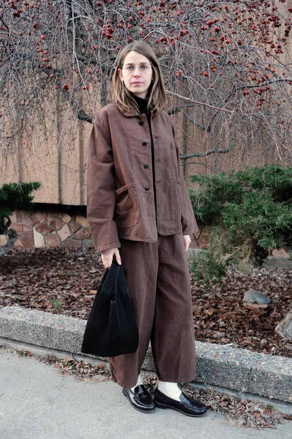 Pleated Bag in Black