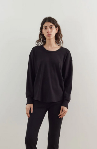 Scoop Neck Thermal in Black