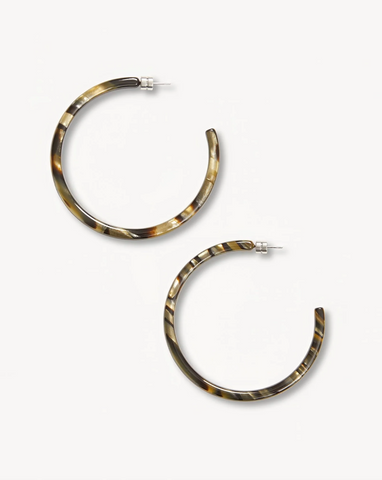 Large Hoops / Midnight Horn