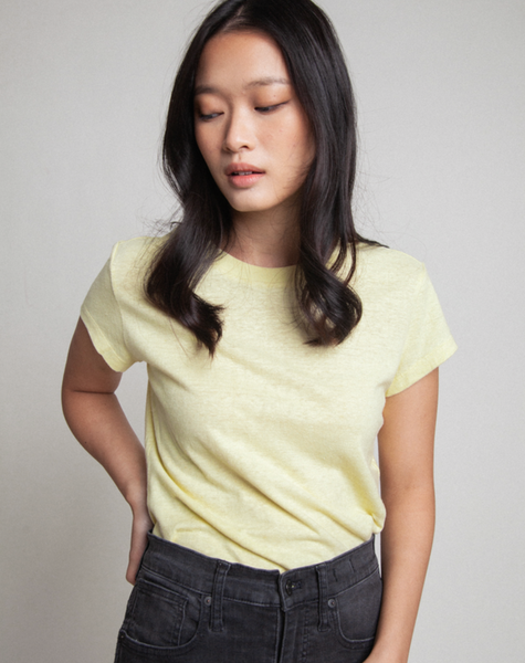 Classic Fitted Tee in Lemonade