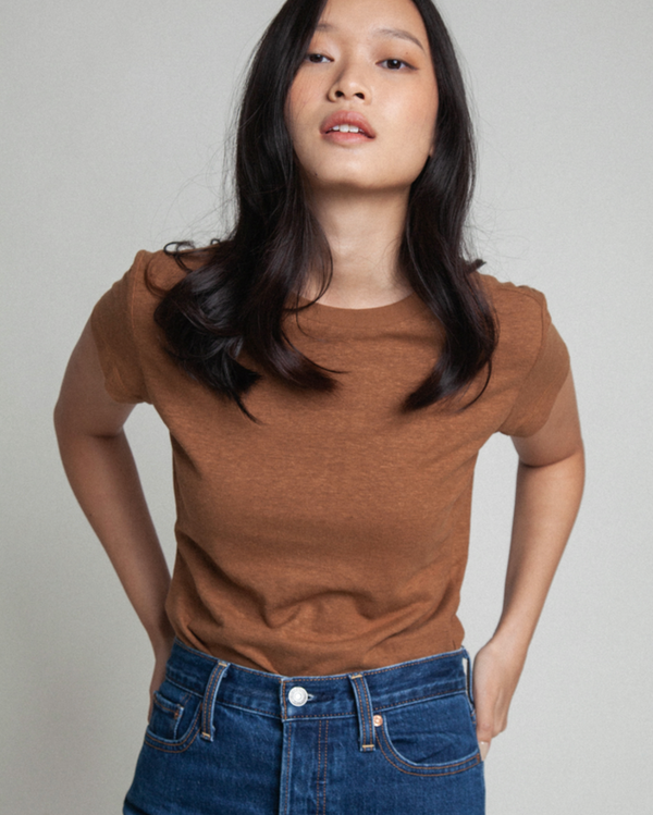 Classic Fitted Tee in Teddy