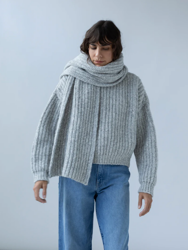 Chunky Scarf in Smoke