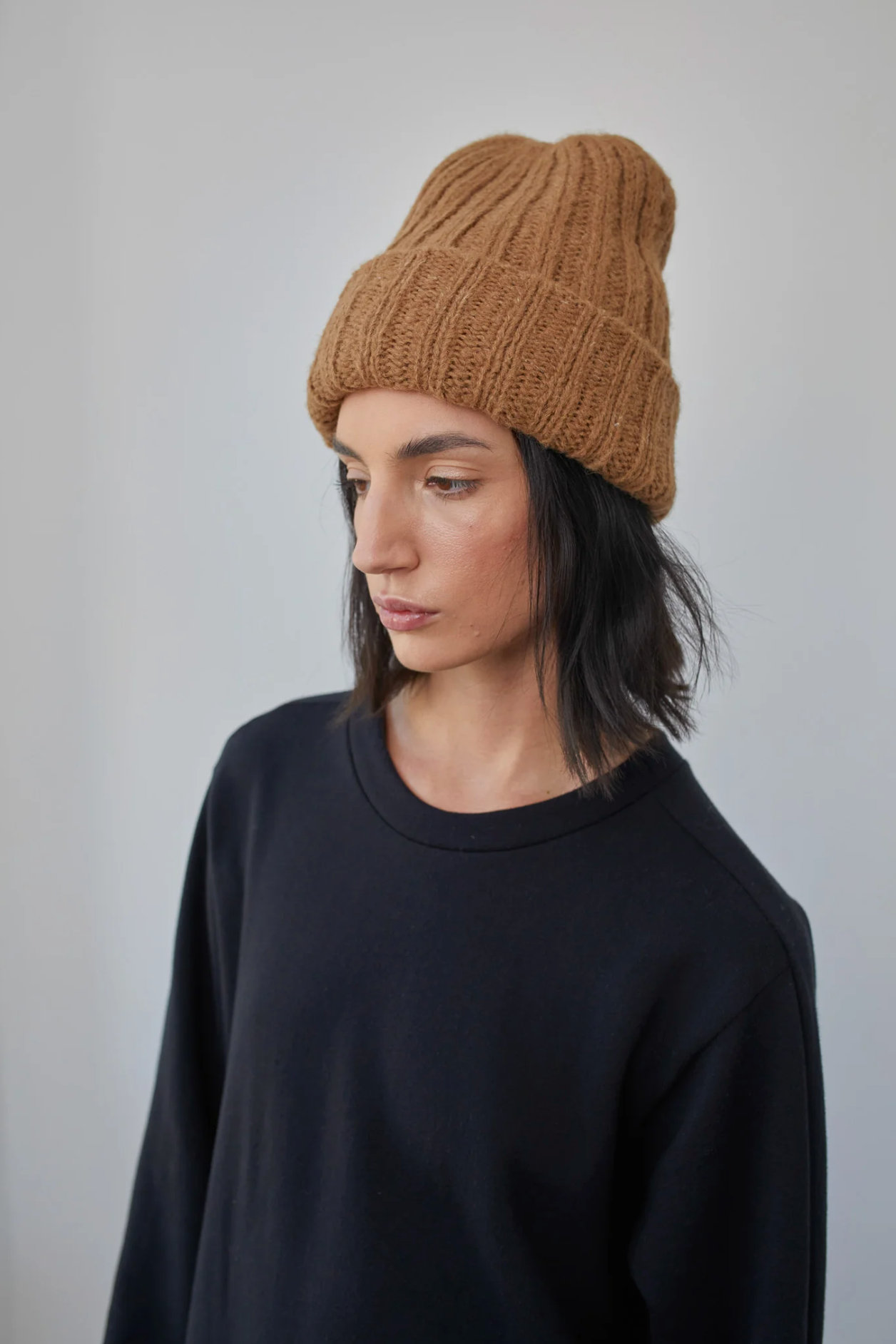 Rib Hat in Fawn