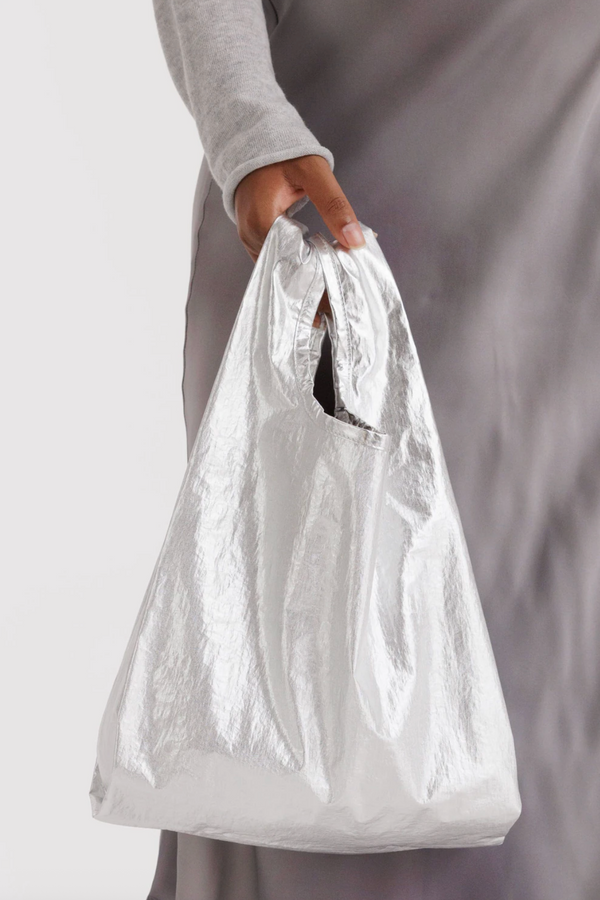 Baby Bag in Chrome Metallic