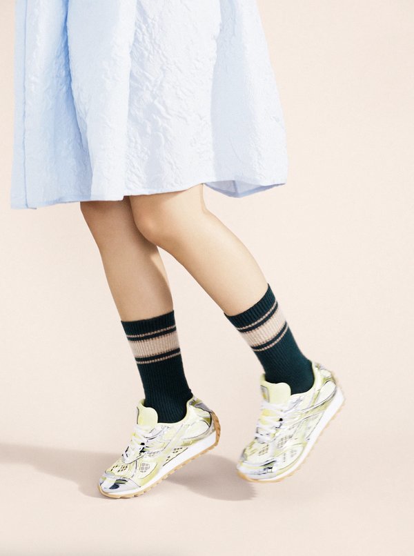 Athleisure Cashmere Crew in Forest Green