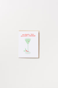 Holiday Cheers Martini Card