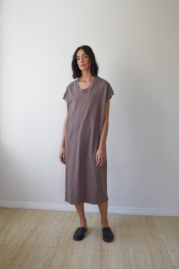 Shell Dress in Mushroom