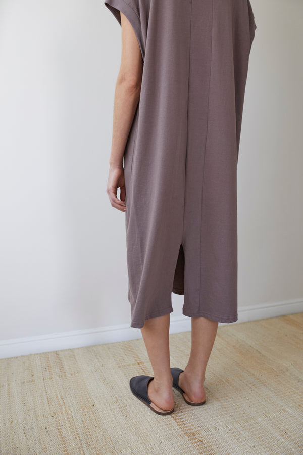 Shell Dress in Mushroom