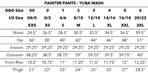 Painter Pants in Yuba Wash | Gravel & Gold | The General Public | Missoula, Montana