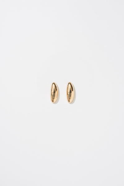 Ines Elongated Earrings / Gold