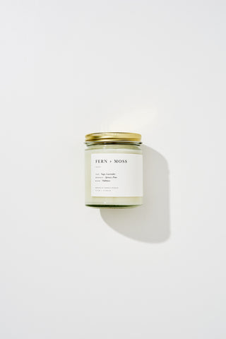 Minimalist Candle / Fern + Moss