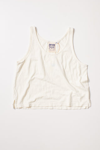 Cropped Tank / Washed White